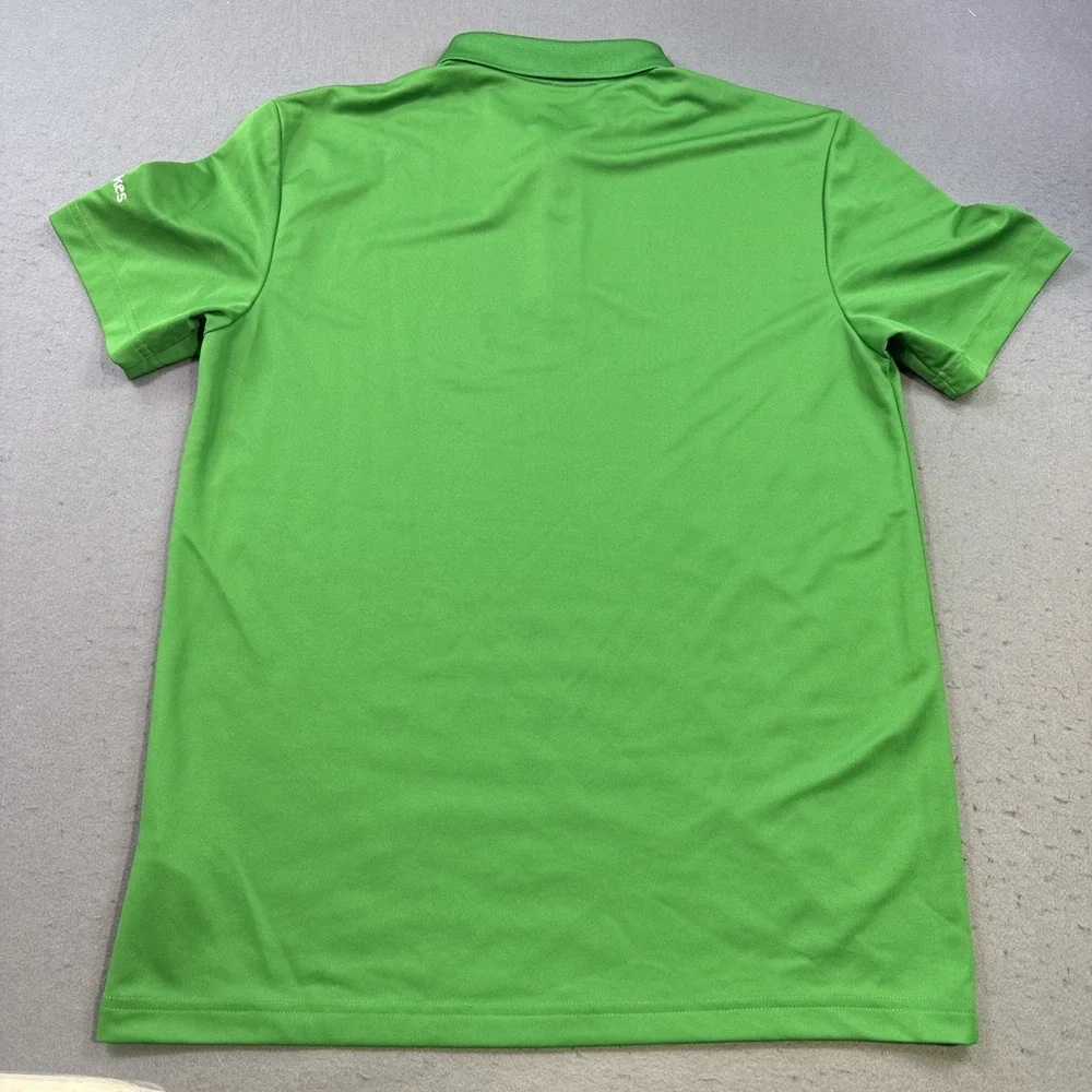 Adidas Golf Shirt Polo MENS MEDIUM Performance Logo PRIME GREEN